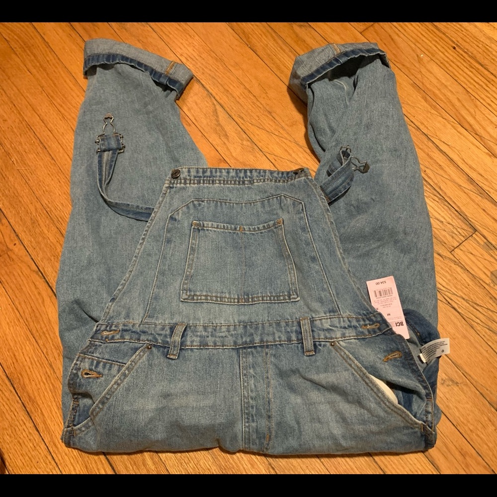 Ripped Jean overalls